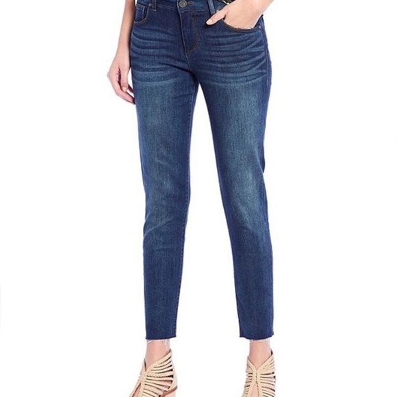 Kut from the Kloth | Diana Skinny Blue Ankle Mid-Rise | Sz 12 - Picture 1 of 9